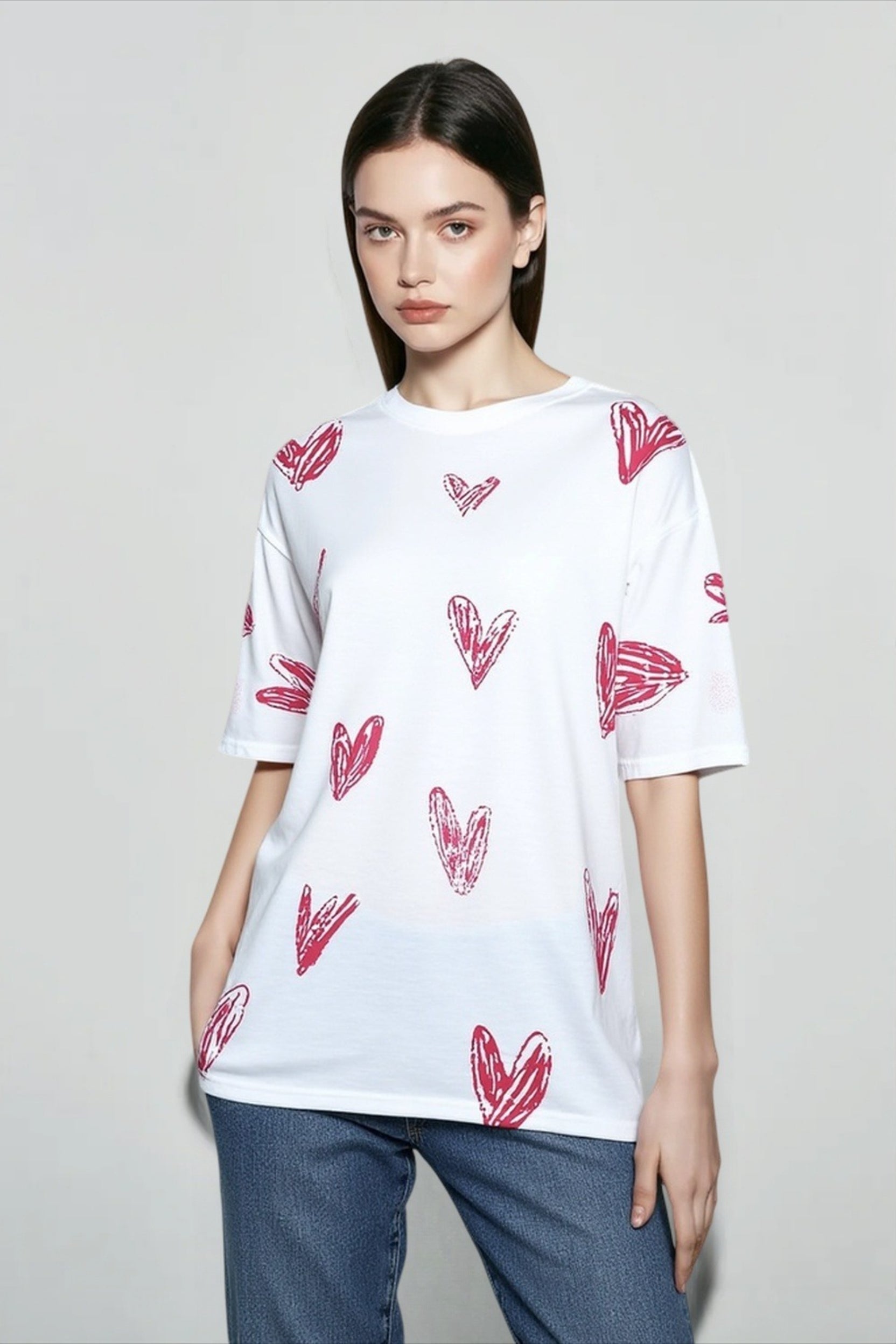 Graphic Heart Top