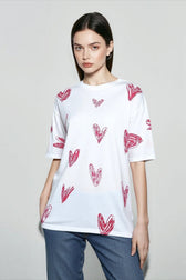 Streetwear Graphic Heart T-shirts