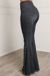 High-Waist Wide-Leg Denim Jeans