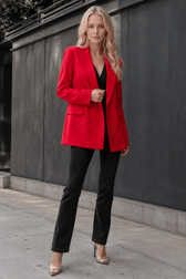 Long Sleeve Double-Breasted Blazer