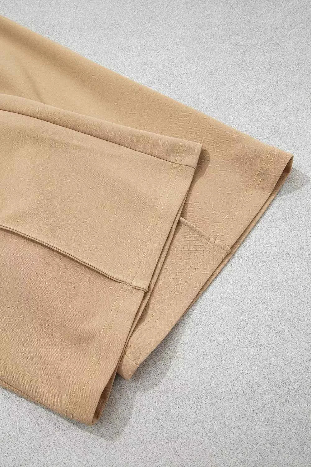 High Waist Full Length Regular Fit Pants