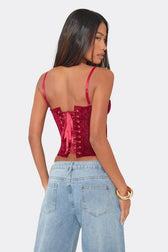 Lace Boned Cami Top