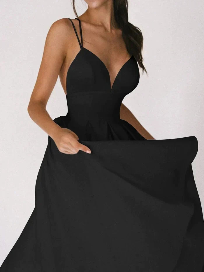 Yolanda V Neck Dress Dress with Relaxed Fit and Comfort Fit Design