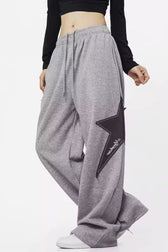 Loose Straight Wide Leg Athletic Pants