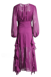 Leonie Ballon Stylish Sleeve Maxi Dress