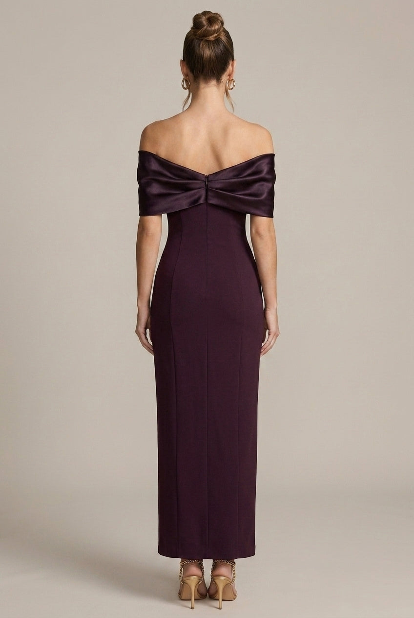Off Shoulder Sweetheart Bodycon Maxi Dress Formal 2