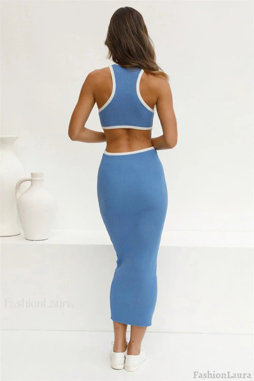 Backless Bodycon Sweater Dress