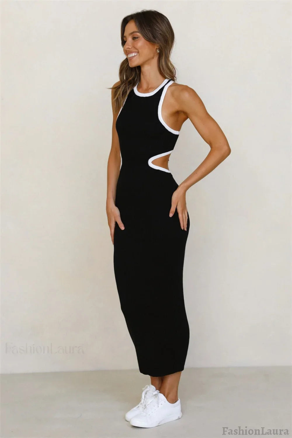 Backless Bodycon Sweater Dress