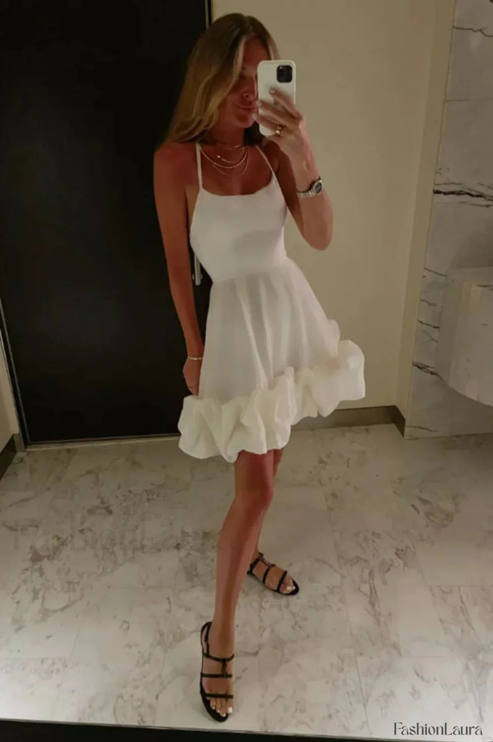 Backless Bustier Stylish Mini Dress