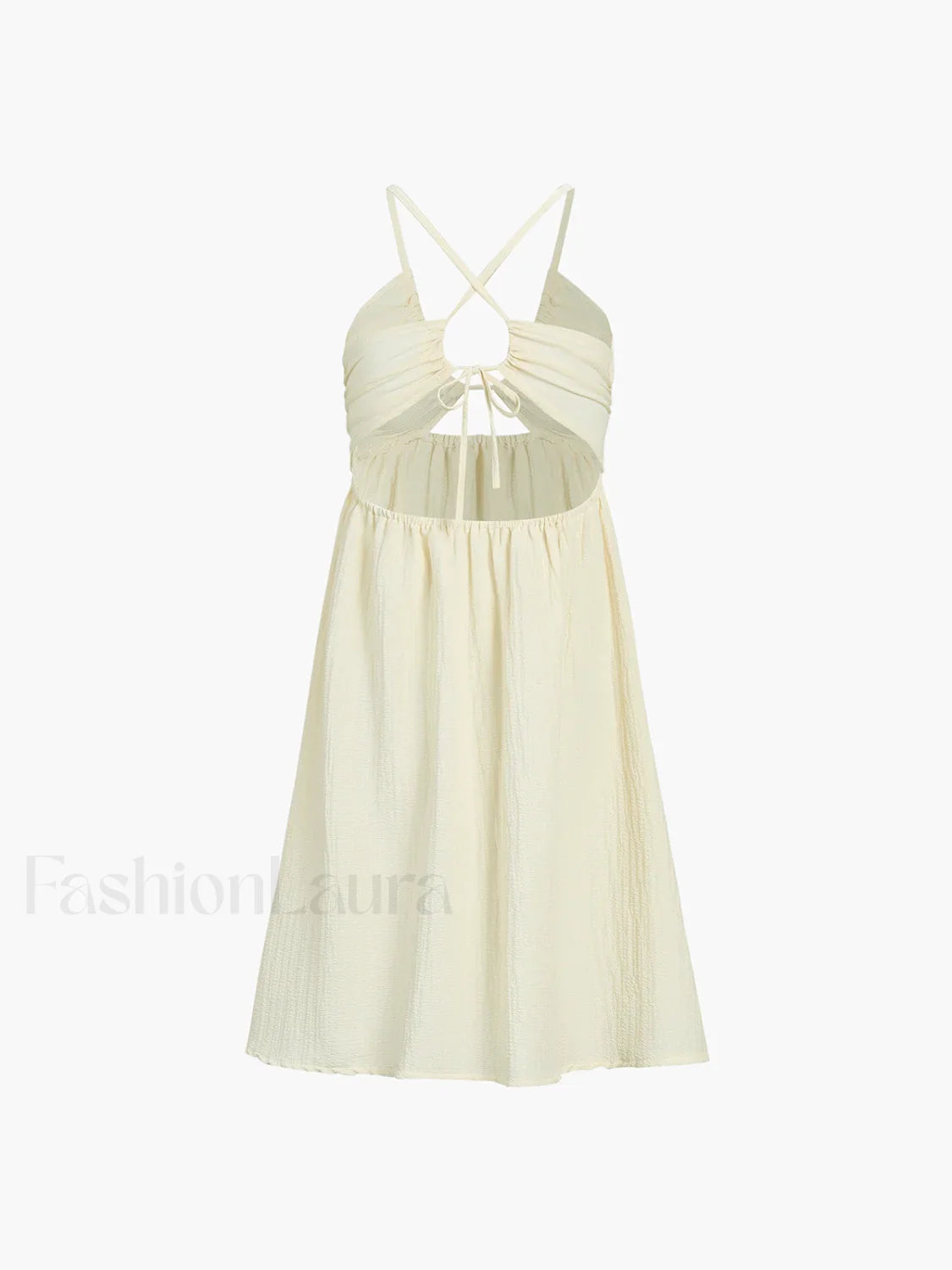 Backless Criss Cross Split Midi Dress