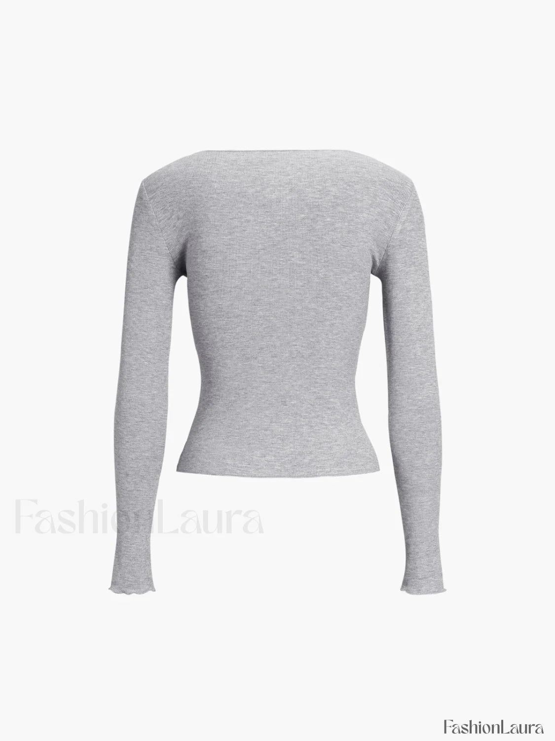 Basic Piping Graceful Long Sleeve Top