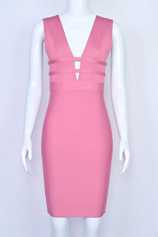 Bay Bandage Dress - Ballet Pink