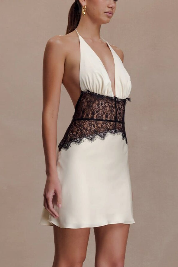 Ruched Corset Mini Dress