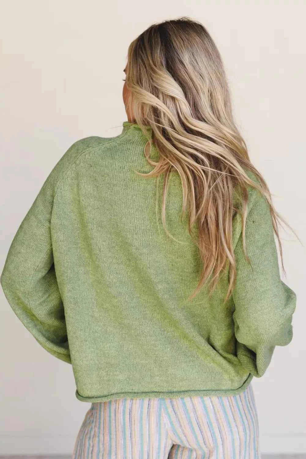 Fish Graphic Round Neck Sweater