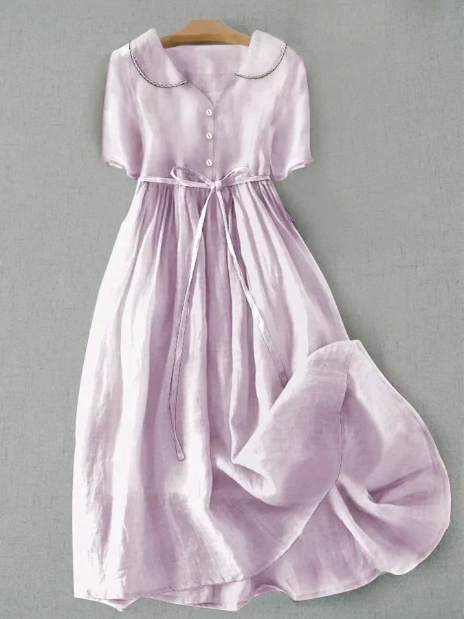 Isla - Elegant Midi Dress Light Purple