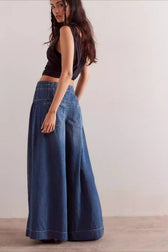 Ruched Denim Jeans