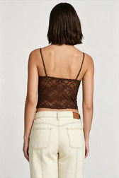 Lace Trim Slim Cami Top