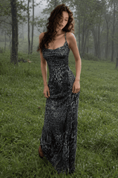 Leopard Open Back Party Slip Dress