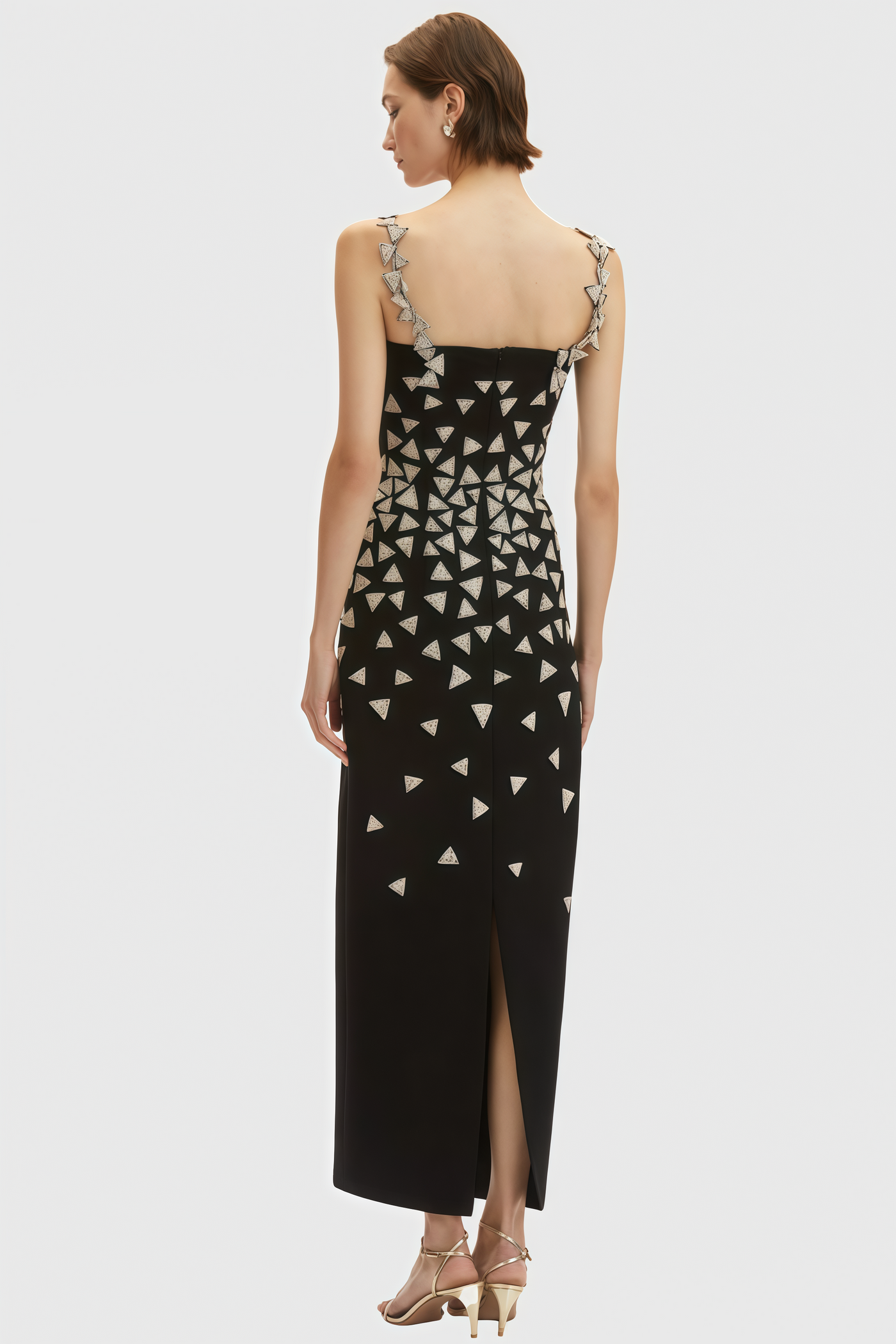 Austin Black Strapless Sequin Maxi Dress - View 4