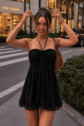 Minimalist Backless Curve Slip Dress