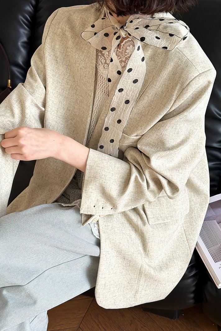 Casual V-Neck Blazer