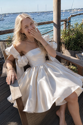 Stylish Tulle Spaghetti Strap Short Mini Dress