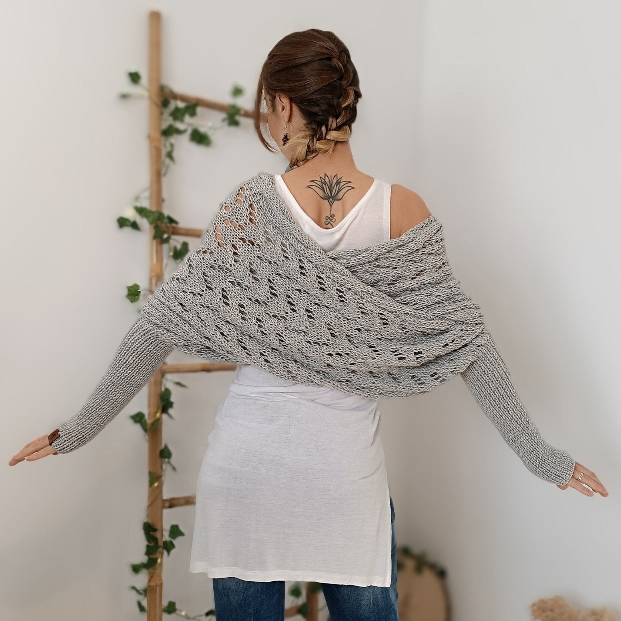 Knitted Wrap Shrugs For Women