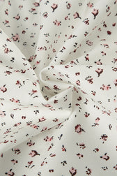Vintage Floral Tie Buttoned Puff Sleeve Blouse