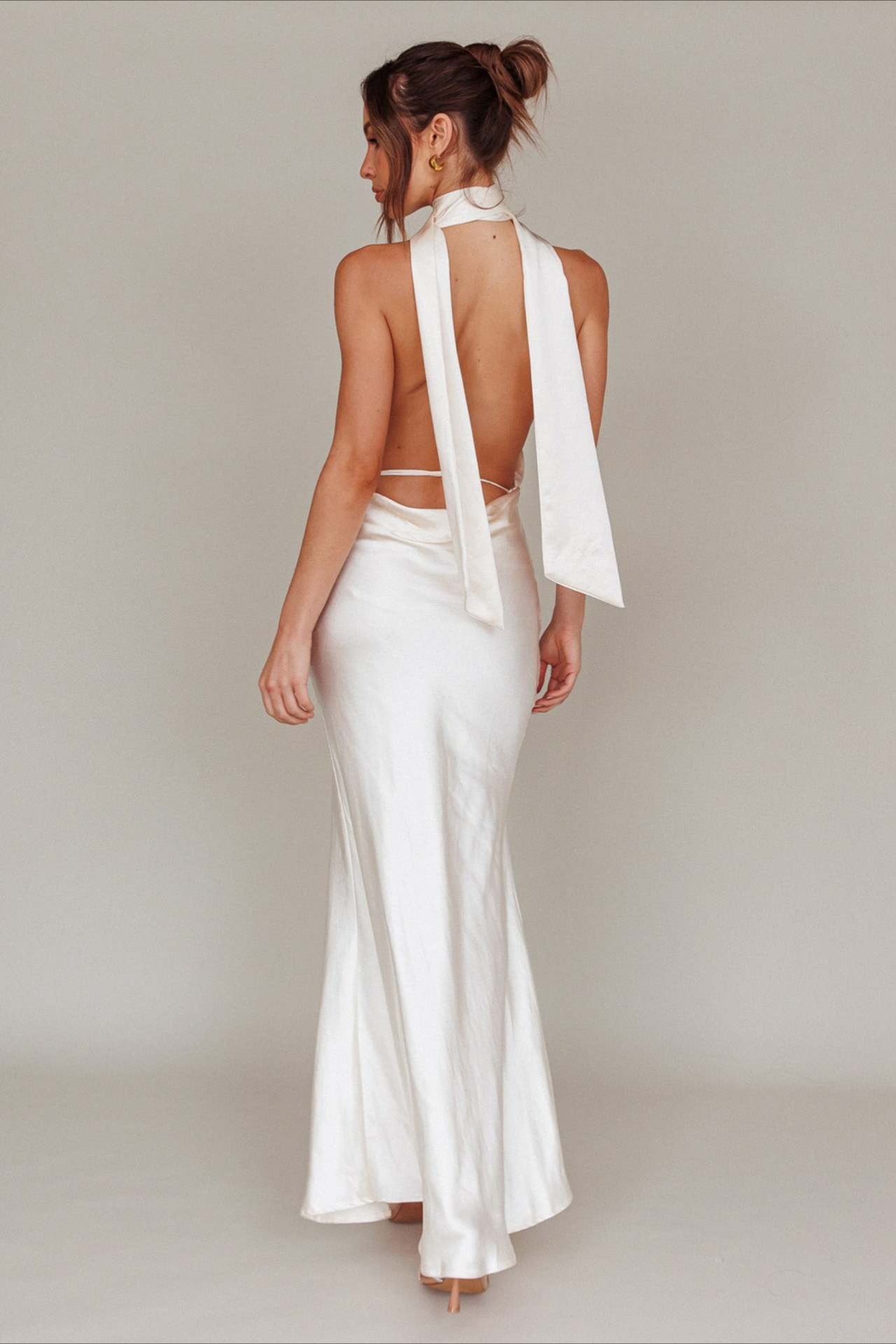 Backless Halter-Neck Dress