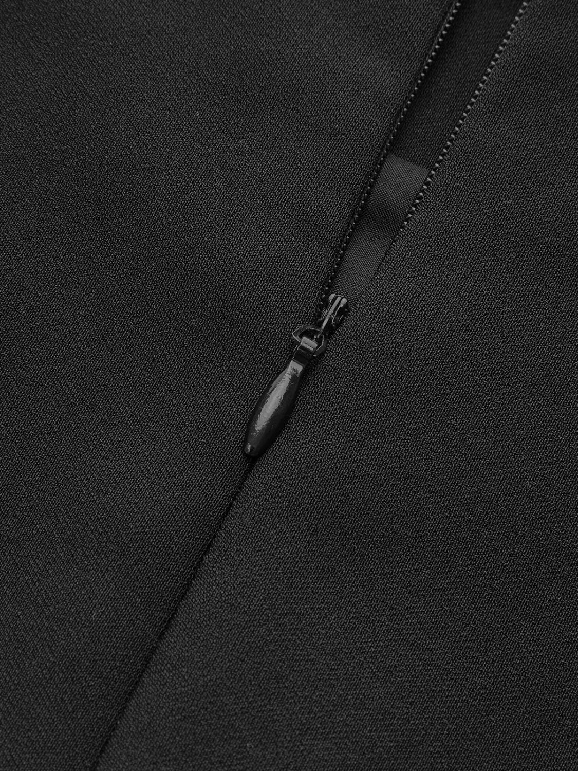 Beaded Tulle Trim A Line Skirt