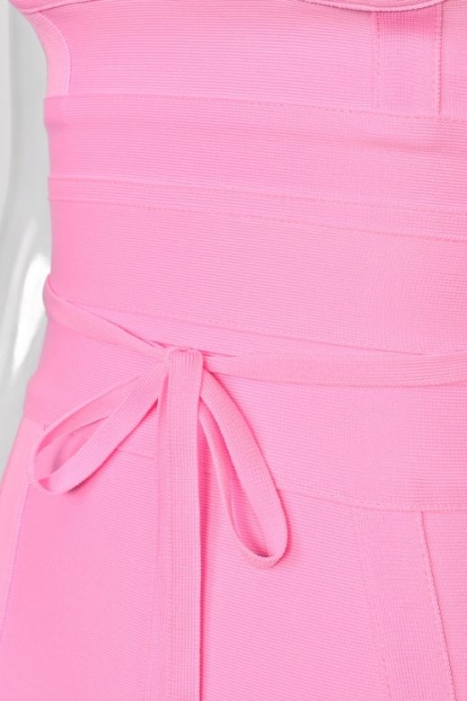 Bek Bandage Dress - Blush Pink