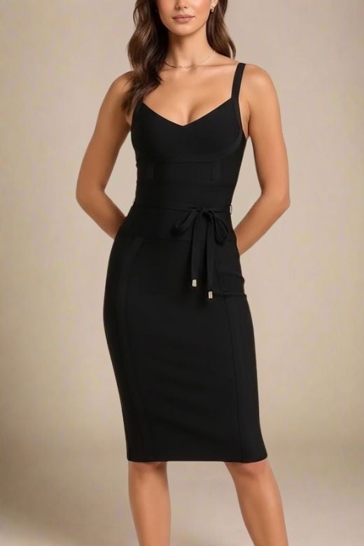 Bek Bandage Dress - Classic Black