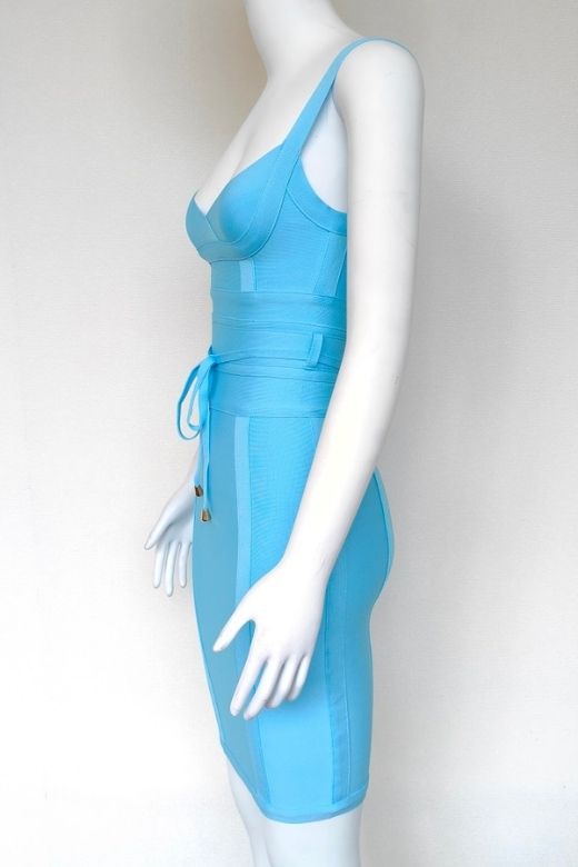 Bek Bandage Dress - Sky Blue