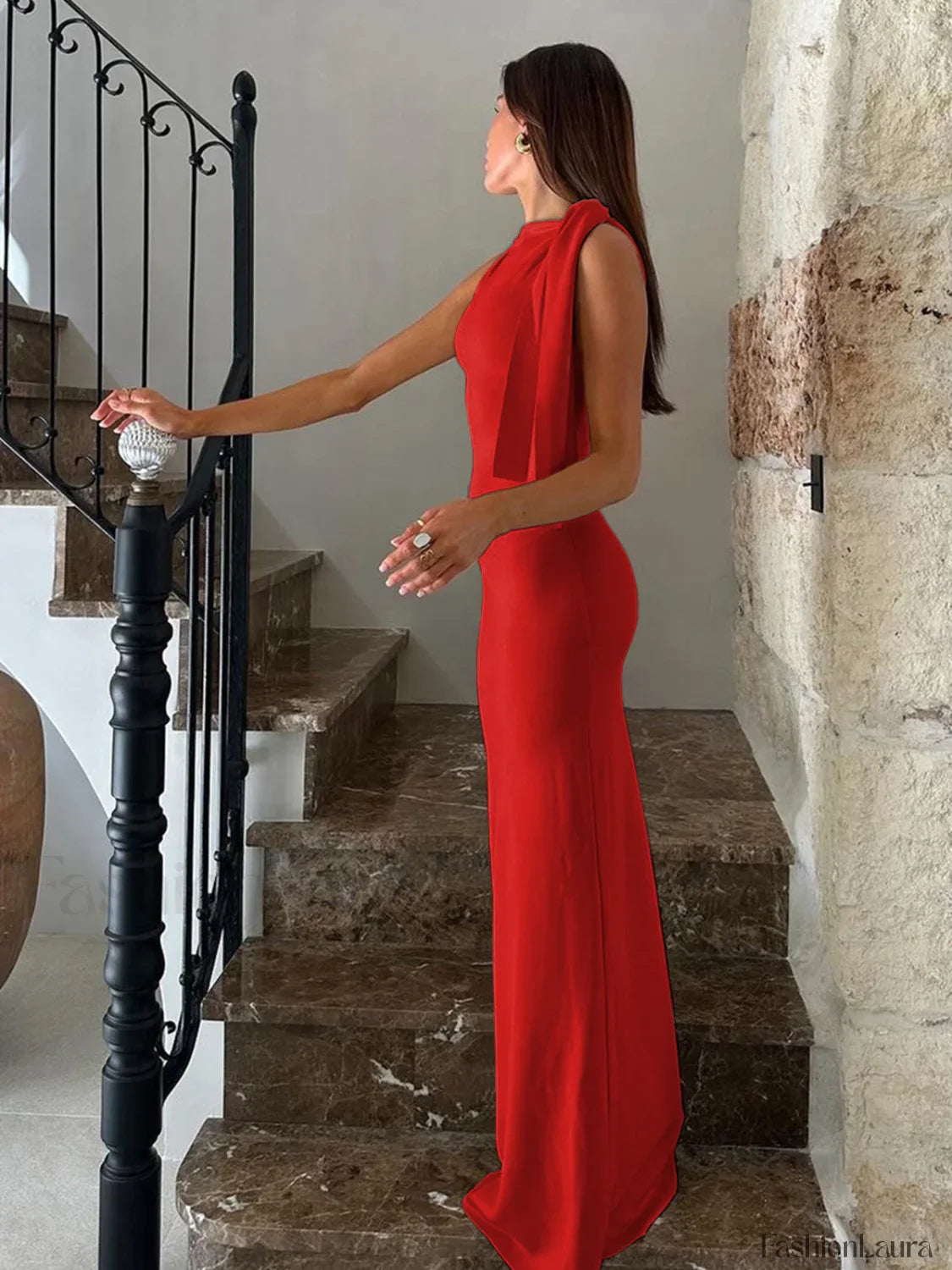 Beloved Knotted Sleeveless Long Dress