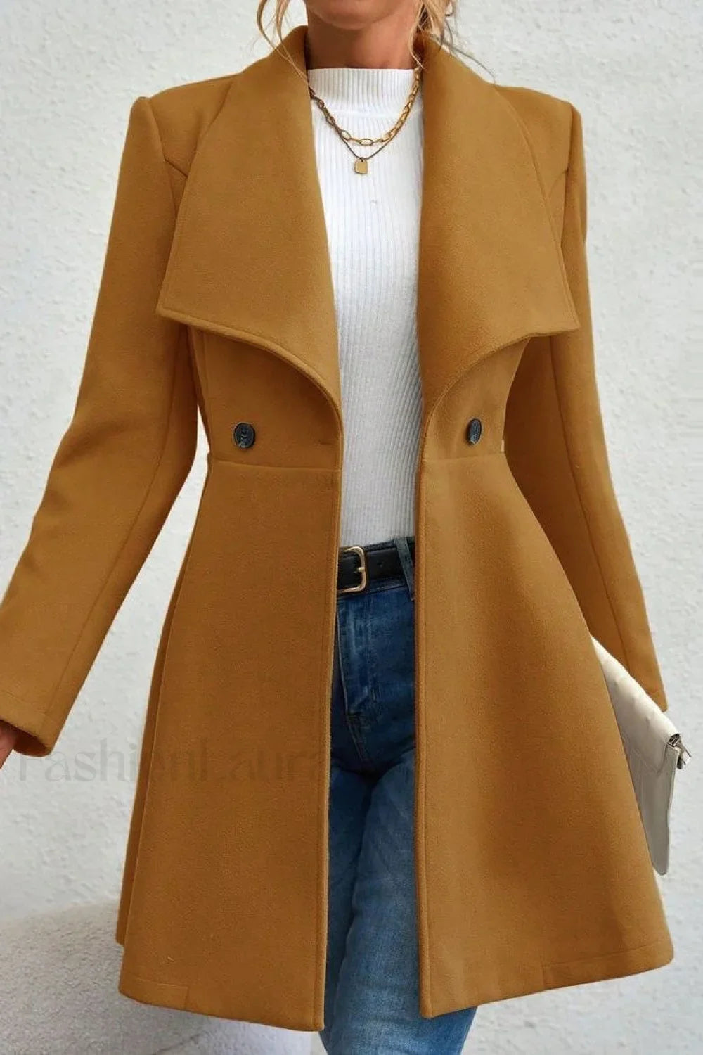 Belted Wool Long Coat