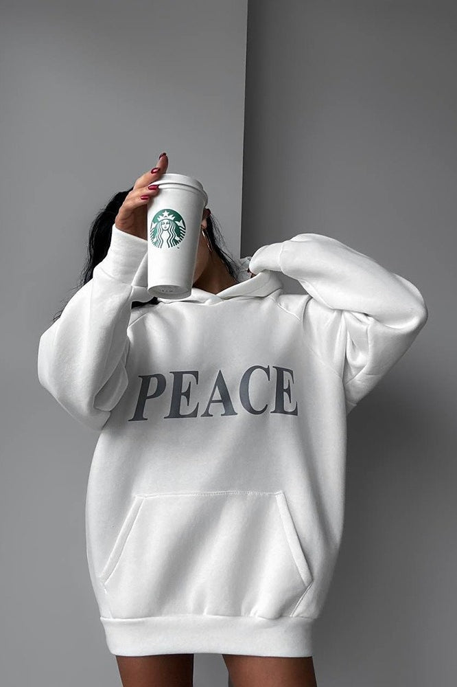 American Casual Print Pullover Hoodie