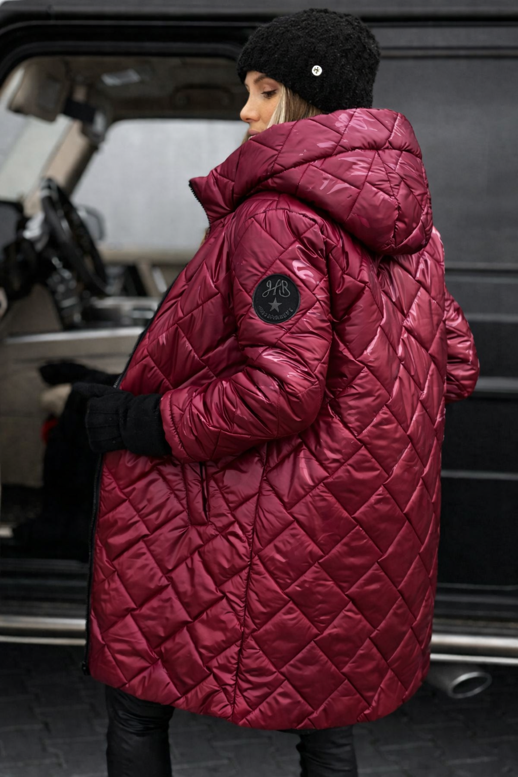 Quilted Hooded Longline Puffer Coat