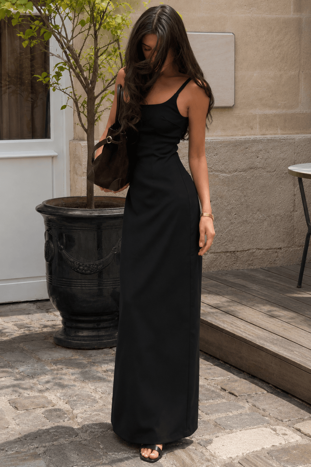 Sleeveless Waist Cinch Bodycon Slip Dress