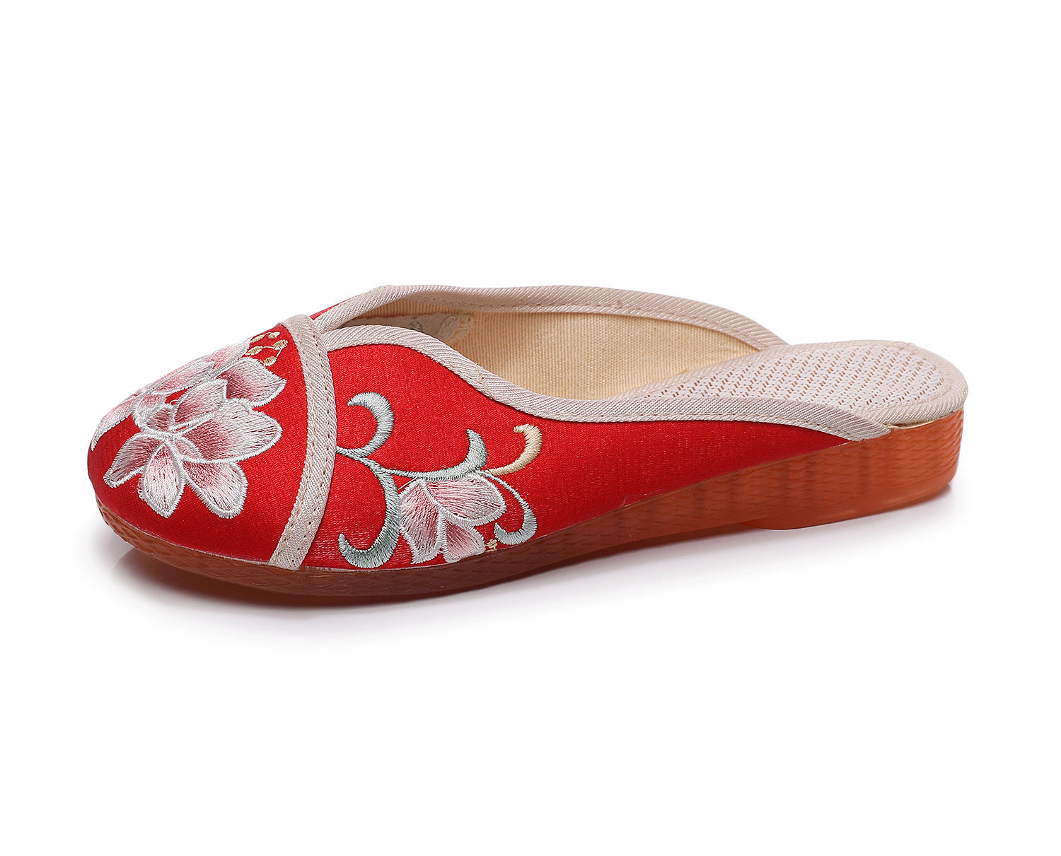 Embroidered Lightweight Jelly Bottom Home Ethnic Style Ancient Slippers