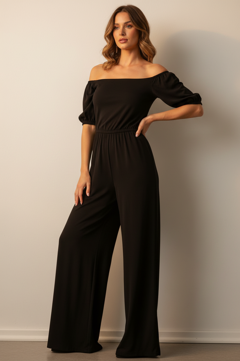 Elegant Wide-Leg Jumpsuit for Women | Comfortable & Versatile