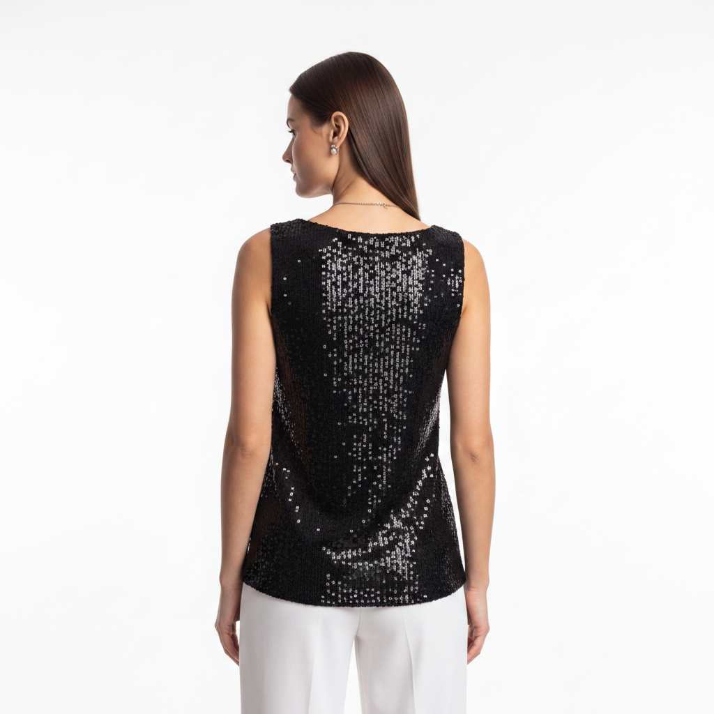 Elegant Shimmering Sequin Top with Comfortable Fit and Stylish Design