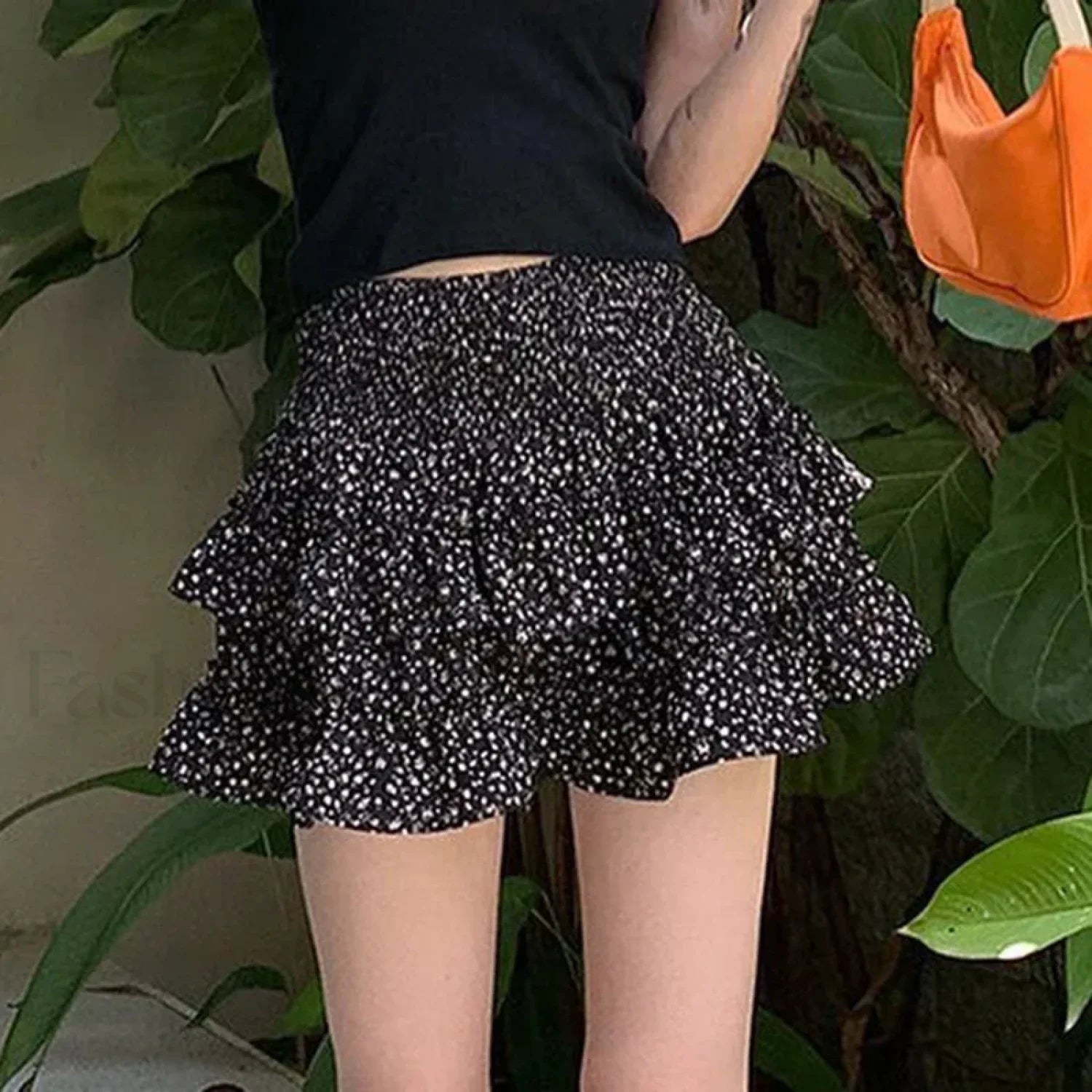 Black Ball Gown Mini Skirt