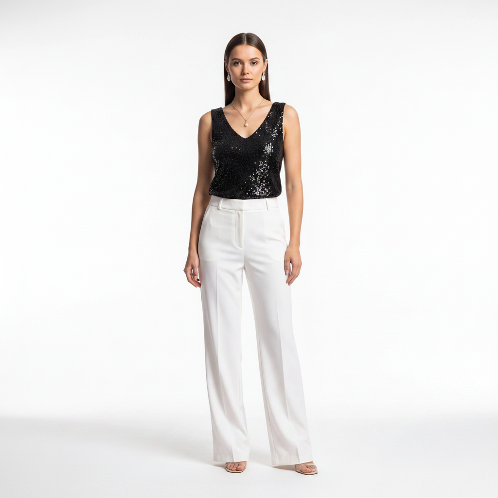 Elegant Shimmering Sequin Top with Comfortable Fit and Stylish Design