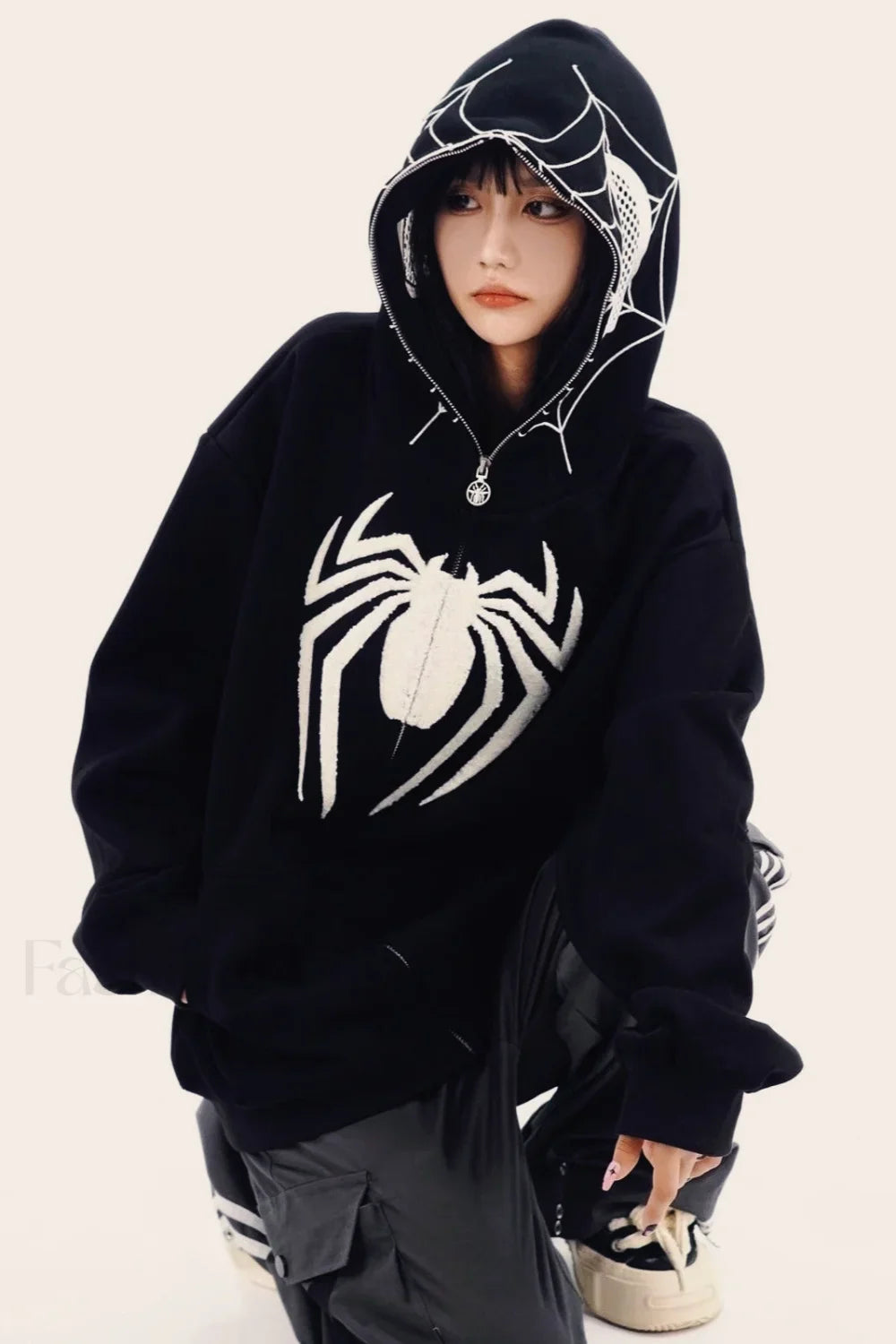 Black Spider Graphic Hoodie