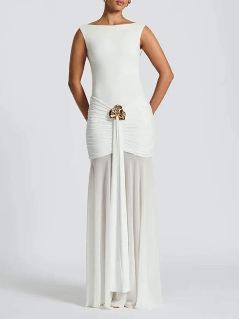 Blake Pleated Maxi Dress