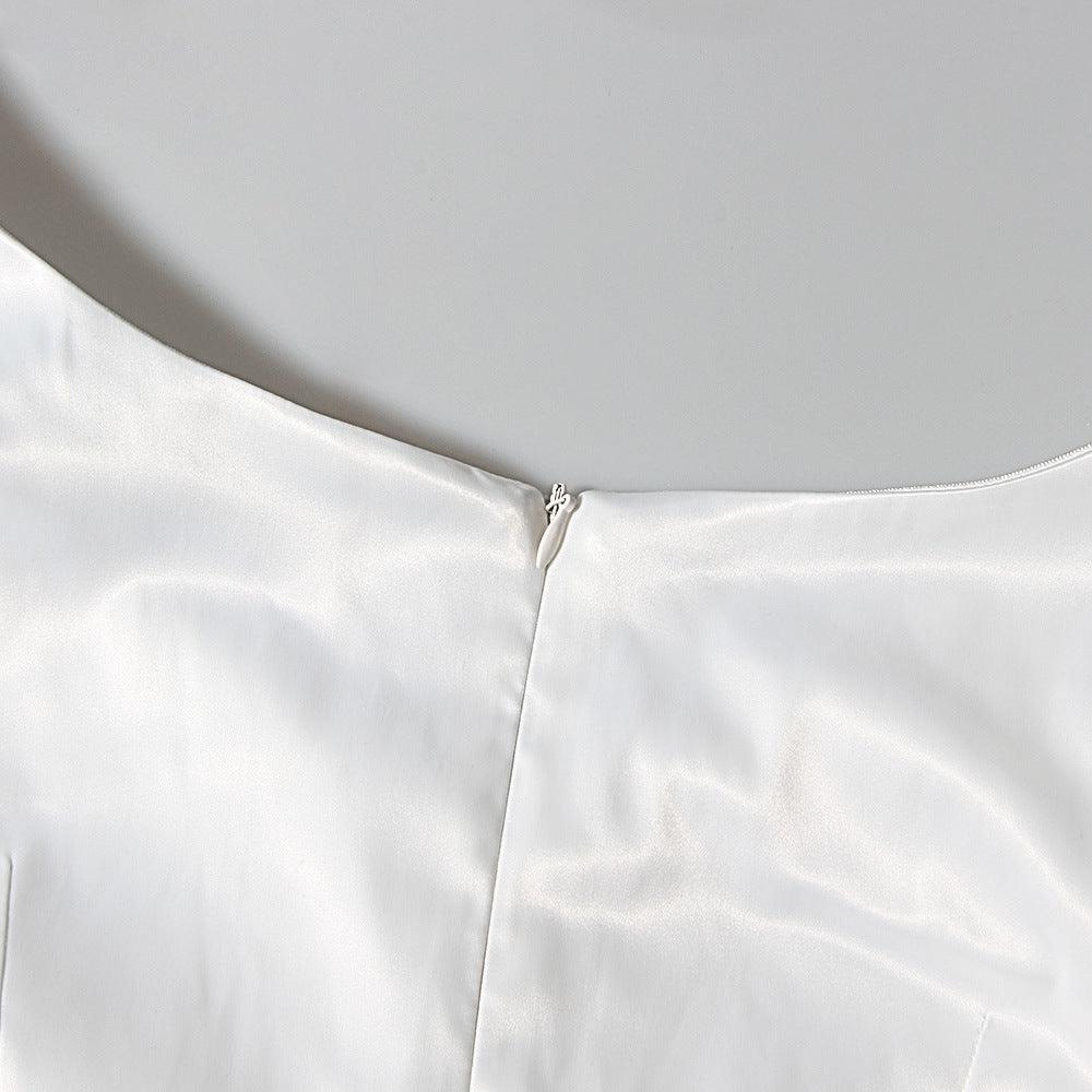 Blenda Off Shoulder Puff Sleeves Mini Dress