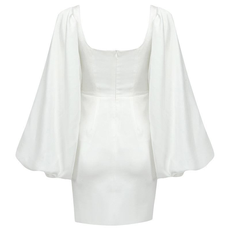 Blenda Off Shoulder Puff Sleeves Mini Dress