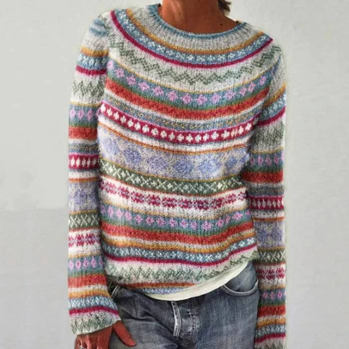 Violet | Retro Scandinavian Knitted Sweater