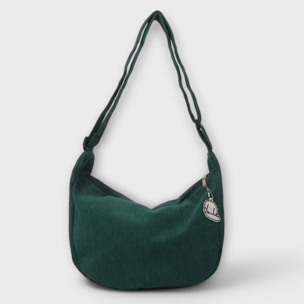 Corduroy Adjustable Strap Shoulder Bag