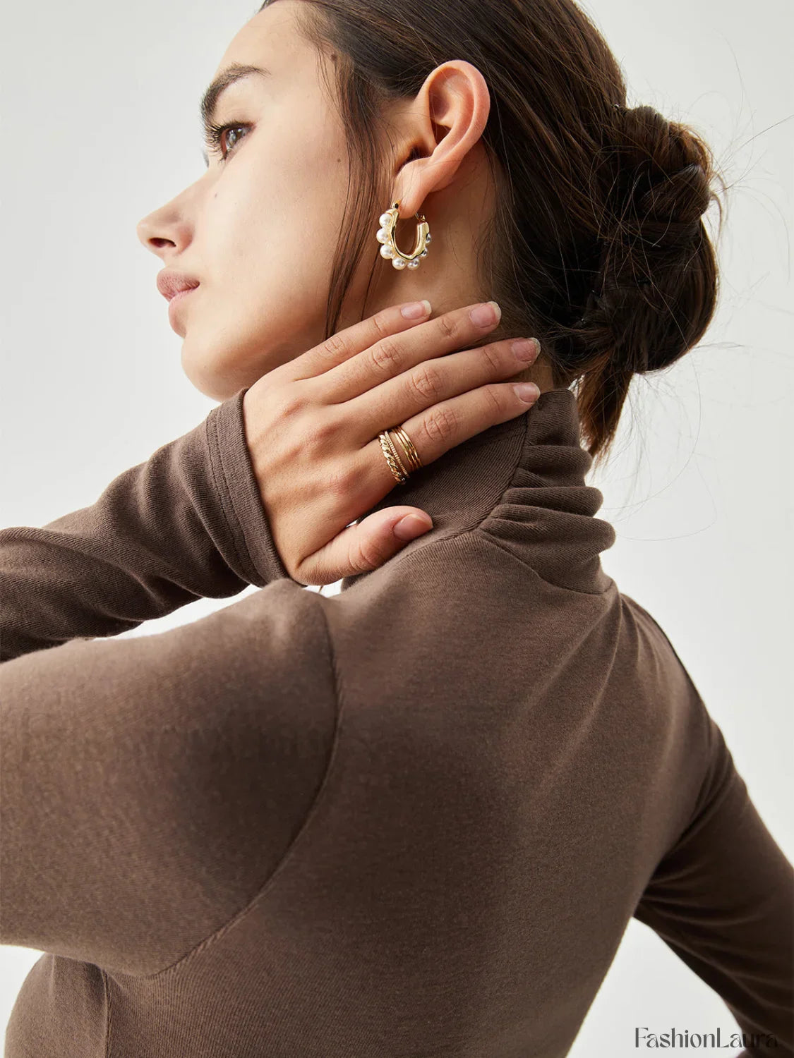 Bodycon High Neck Ribbed Knit Classic Long Dress with Matching Scarf